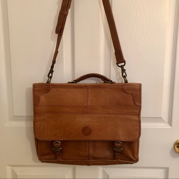 Authentic Dilana Design Vintage Leather Briefcase - Picture 1 of 9